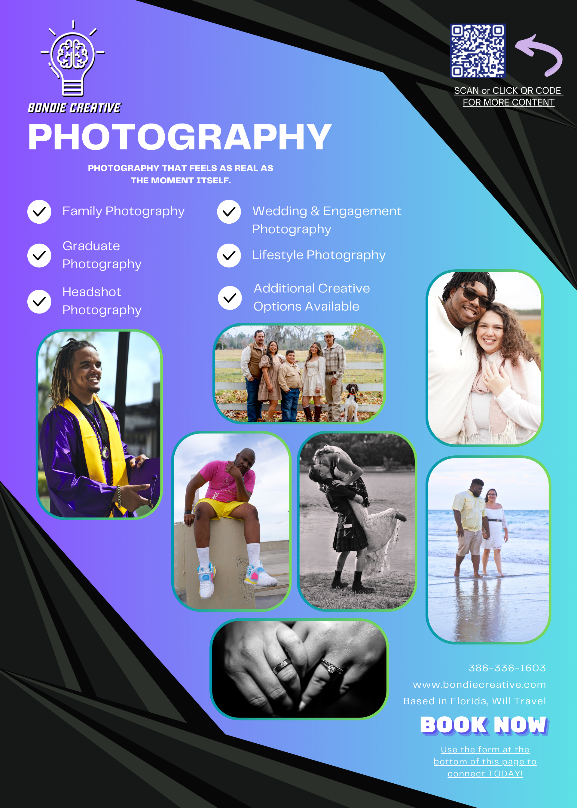 Black And White Modern Photography Service Poster - 1